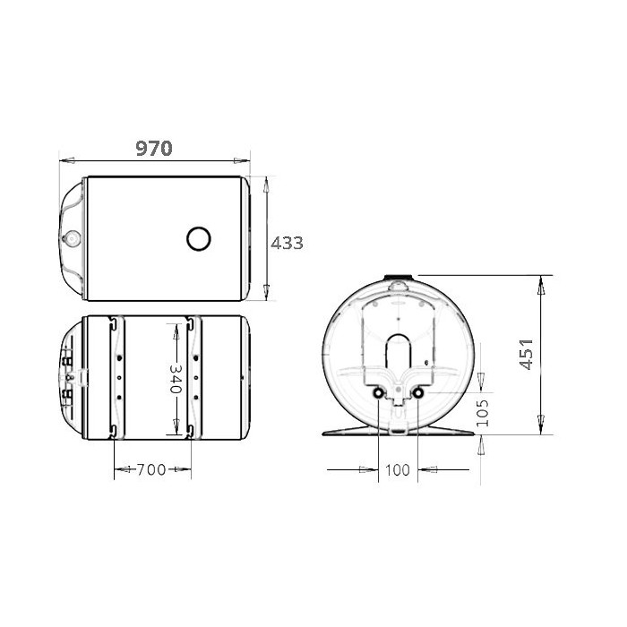 Electric water heater ATLANTIC HM100 Expert O'PRO, 80 l