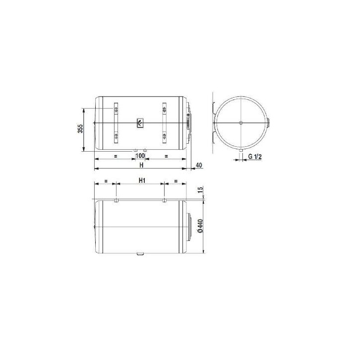 BAXI Extra SO 510 Electric Water Heater, 100 l