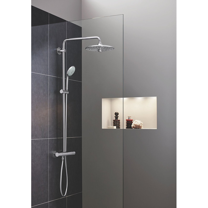 Termostatiska dušu sistēma GROHE Euphoria 260 ar rokas dušas galvu Euphoria 110 masāža