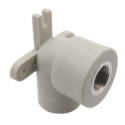 The elbow is soldered and secured with KAN-therm PP-R 16 x 1/2"" middle, 90°.