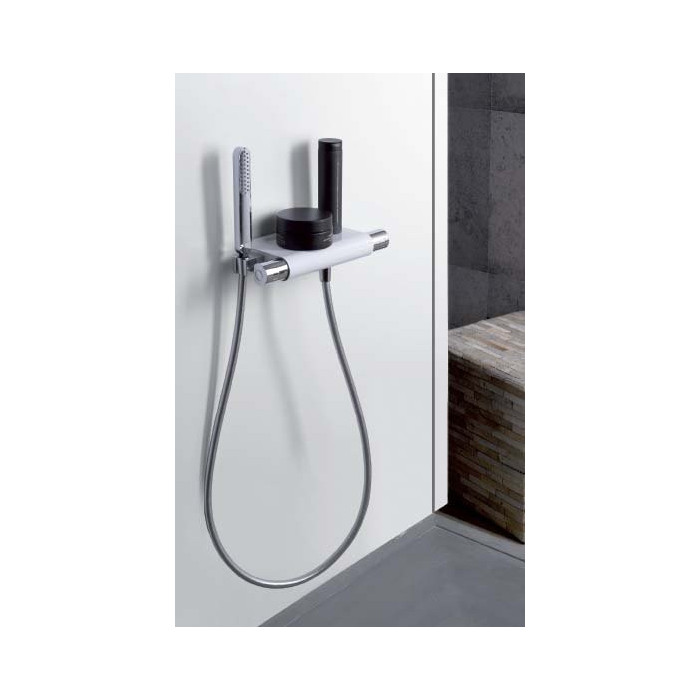 Thermostatic bath-shower mixer with waterfall flow type ALPI Zago