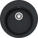 FRANKE Ronda ROG 610-41 stone (granite) sink, 51 cm, onyx (black), with an eccentric valve