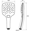 Душевая насадка RAVAK Air, 3 функции, белая