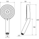 RAVAK shower head, 3 functions