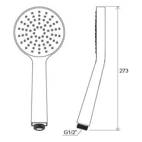 Shower head RAVAK Flat S, 1 function