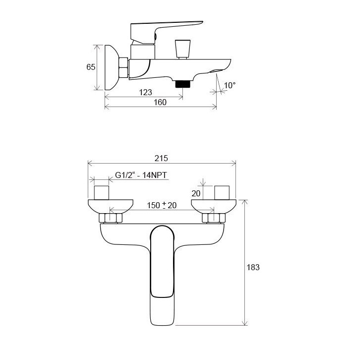 Bathroom - shower mixer RAVAK Classic
