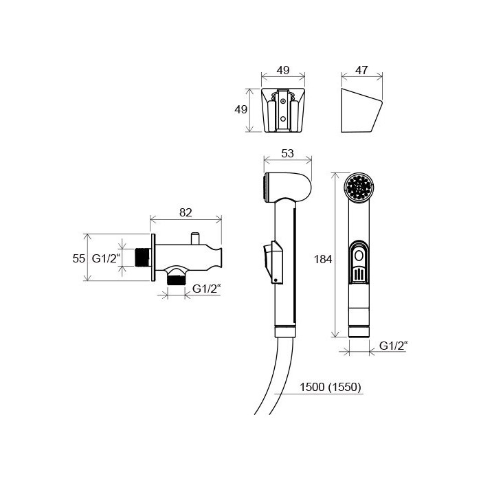 RAVAK cookie mixer with hygienic shower