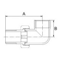 Stūra izjaucama savienojums hromēts (spīdīgs) PROFACTOR 1/2"" x 1/2""