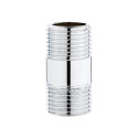 The connection fitting is chrome-plated (shiny) PROFACTOR 1/2"" x 1/2""