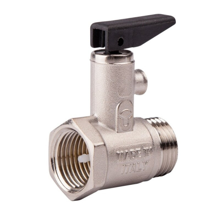 Protective check valve for water heater GENERAL DETAILS 3/4"" 8 bar, with handle