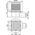 Горизонтальный трап ALCA PLAST APV31 с "сухим" сифоном
