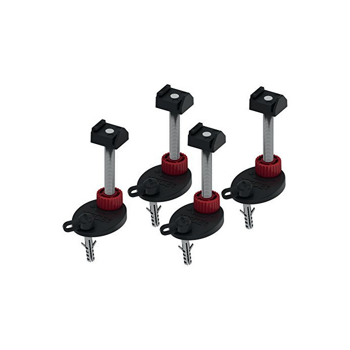 Mounting legs with sound-absorbing gaskets TECEdrainline 92-139 mm