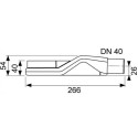 Super low siphon TECEdrainline DN 40 horizontal