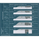 Standard siphon TECEdrainline 92 mm, horizontal