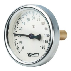 Bimetal thermometer WATTS 63 mm, 0-120° C