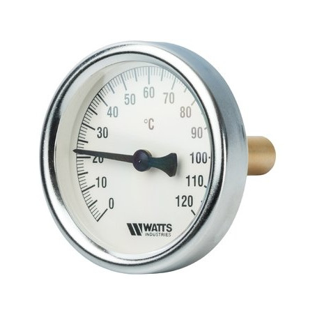 Bimetal thermometer WATTS 63 mm, 0-120° C