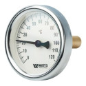 Биметаллический термометр WATTS 63 мм, 0-120° C