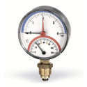 WATTS top thermometer 80 mm, 0-120° C, 0-4 bar