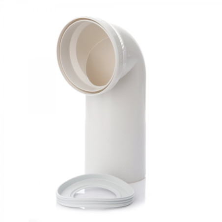 WC (unitazo) union elbow 90° VIEGA, white