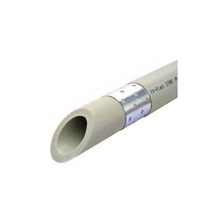 Pipe is insulated with aluminum foil KAN-therm PP-R 20 PN 20 (for water resistance)