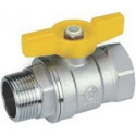 GAS valve GIACOMINI 1"" w/outer. Short Handles