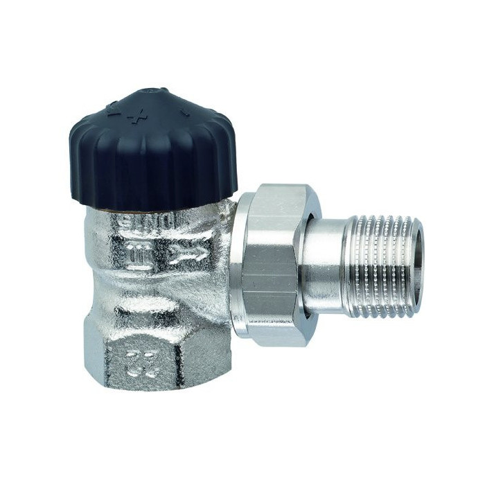 Termostatiskais vārsts bez iepriekšēja iestatījuma TA HYDRONICS 1/2"", stūra