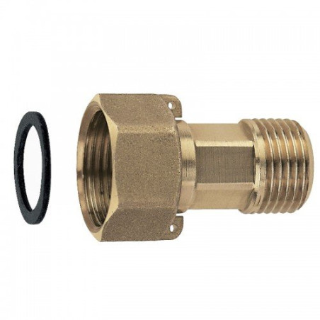 Brass nozzle 3/4"" x 1/2""