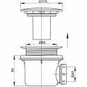 Sifona duša paletei ALCAPLAST 116 mm