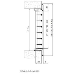 Гратели SYSTEMAIR 300 x 150, Nova-L-1-2