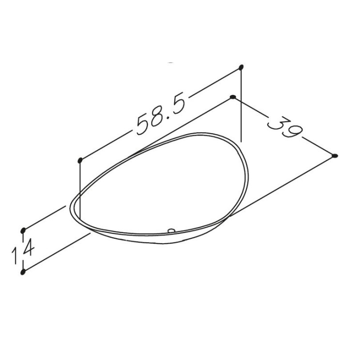 KAMĖ Terca countertop sink