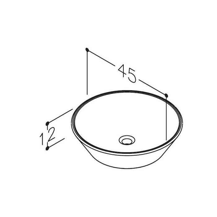 KAMĖ Ciotola countertop sink