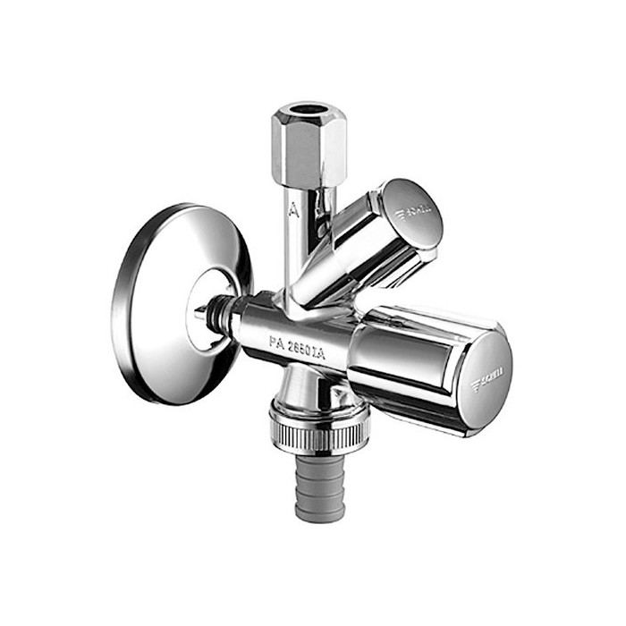 Stūres kombinētais vārsts SCHELL Comfort 1/2" x 3/4" x 1/2"