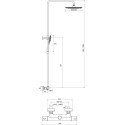 Shower set RAVAK Termo 300 with a thermostatic mixer is a shower kit.