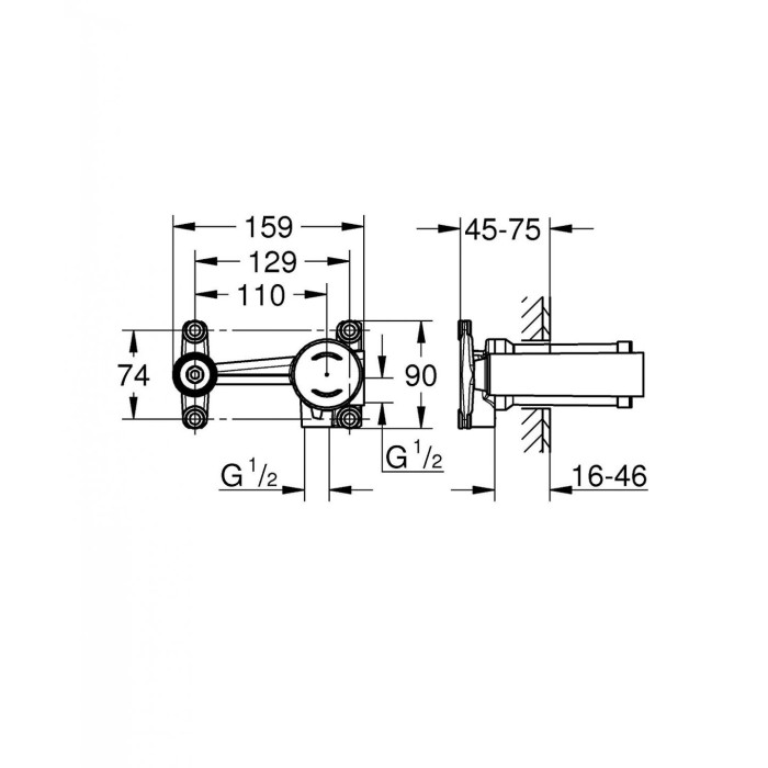 Potinkinā daļa maisītājam GROHE, 23571000