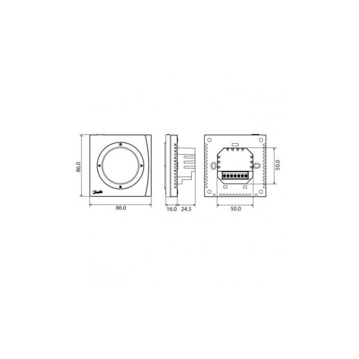 Termostata programmas, kas pieejamas "DANFOSS ECtemp Next Plus"