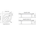 Душевой поддон RAVAK Elipso Pro 100 x 100, белый