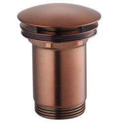 Click Clack OMNIRES bottom valve with overflow, antique-brass