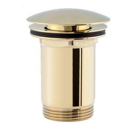 Dugno vārsts Click Clack OMNIRES ar pārliešanu, zeltīts