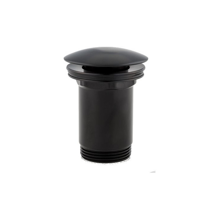 Click Clack OMNIRES bottom valve with overflow, black