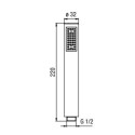 Shower head ALPI Blu white / black / nickel