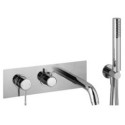 Built-in mixer with bath spout from handheld shower Alpi Blue, BU85L863VD