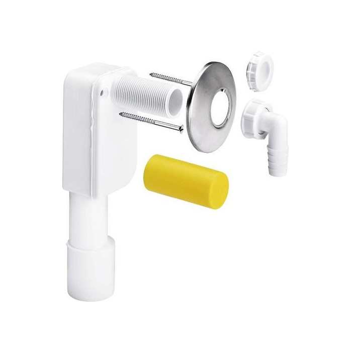 Siphons for washing machine VIEGA built-in, chrome-plated