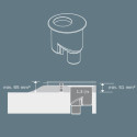 TECEdrainline DN 50 vertical siphon