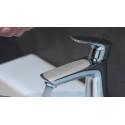 Izlietnes jaucējkrāns ar apakšējo vārstu HANSGROHE Talis E 110, hroms, 71710000