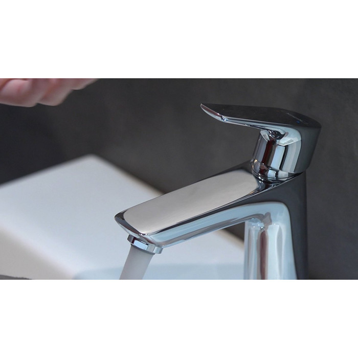 Izlietnes jaucējkrāns ar apakšējo vārstu HANSGROHE Talis E 110, hroms, 71710000