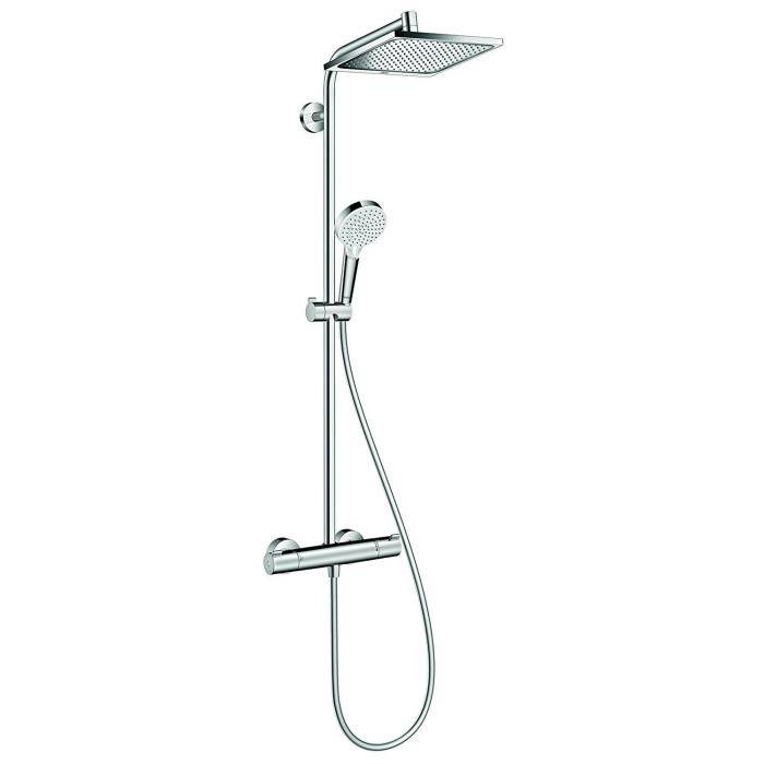 Termostatiska lietus duša sistēma HANSGROHE Crometta E 240 1jet, hroms, 27271000