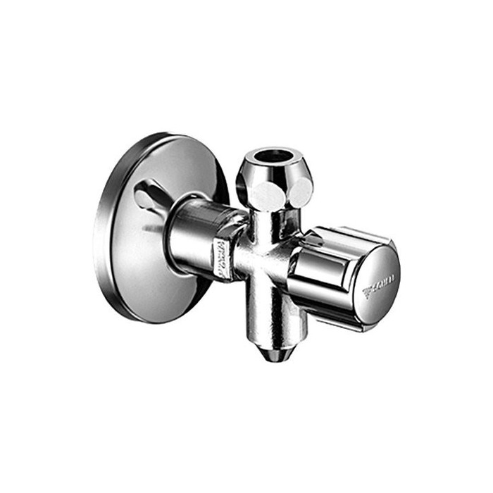 Клапан угловой с водоотводом SCHELL 1/2"" x 3/8""