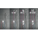 Встраиваемый термостатический душевой комплект HANSGROHE Croma Select E 180, 27294000