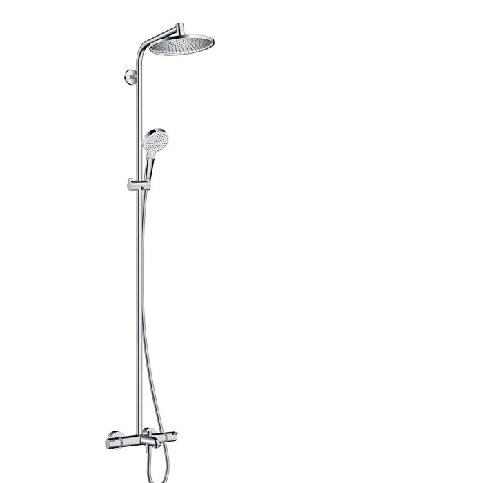 Thermostatic rain shower system with spout HANSGROHE Crometta S 240 1jet, 27320000