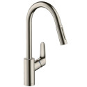 Virtuves (izlietnes) maisītājs ar izvelkamu snapu HANSGROHE Focus, 31815800